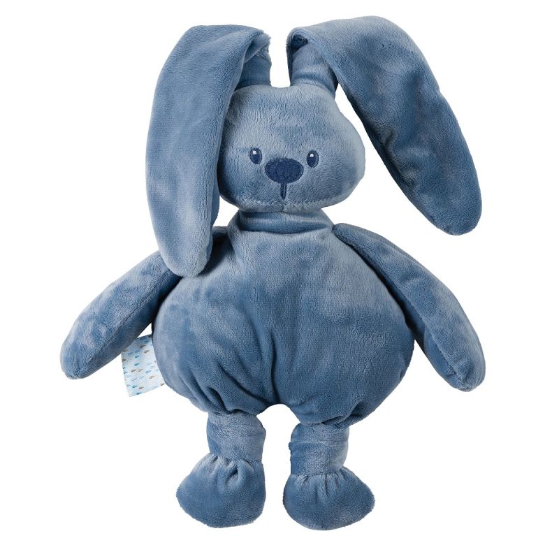  lapidou peluche lapin bleu foncé 30 cm 